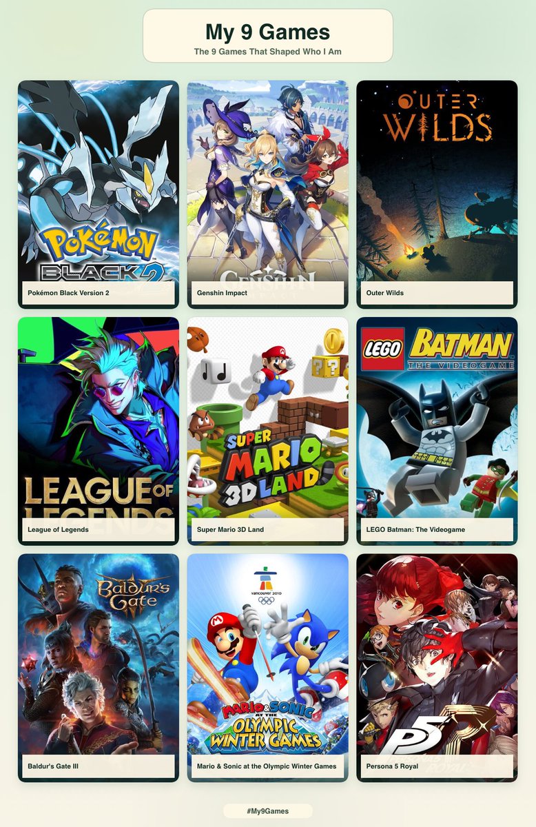 TheJosuran's tweet photo. Moi + les 9 jeux vidéos qui m’ont façonné https://t.co/oDQuvraUCT