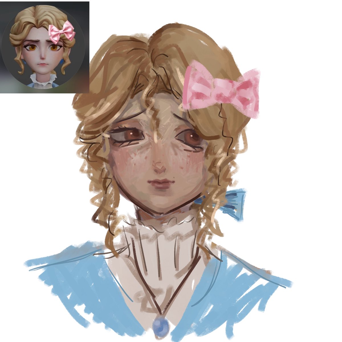 quettox's tweet photo. small sketch of #AliceDeRoss cause I love that avatar @bravestntingale https://t.co/x6L13BPyPt