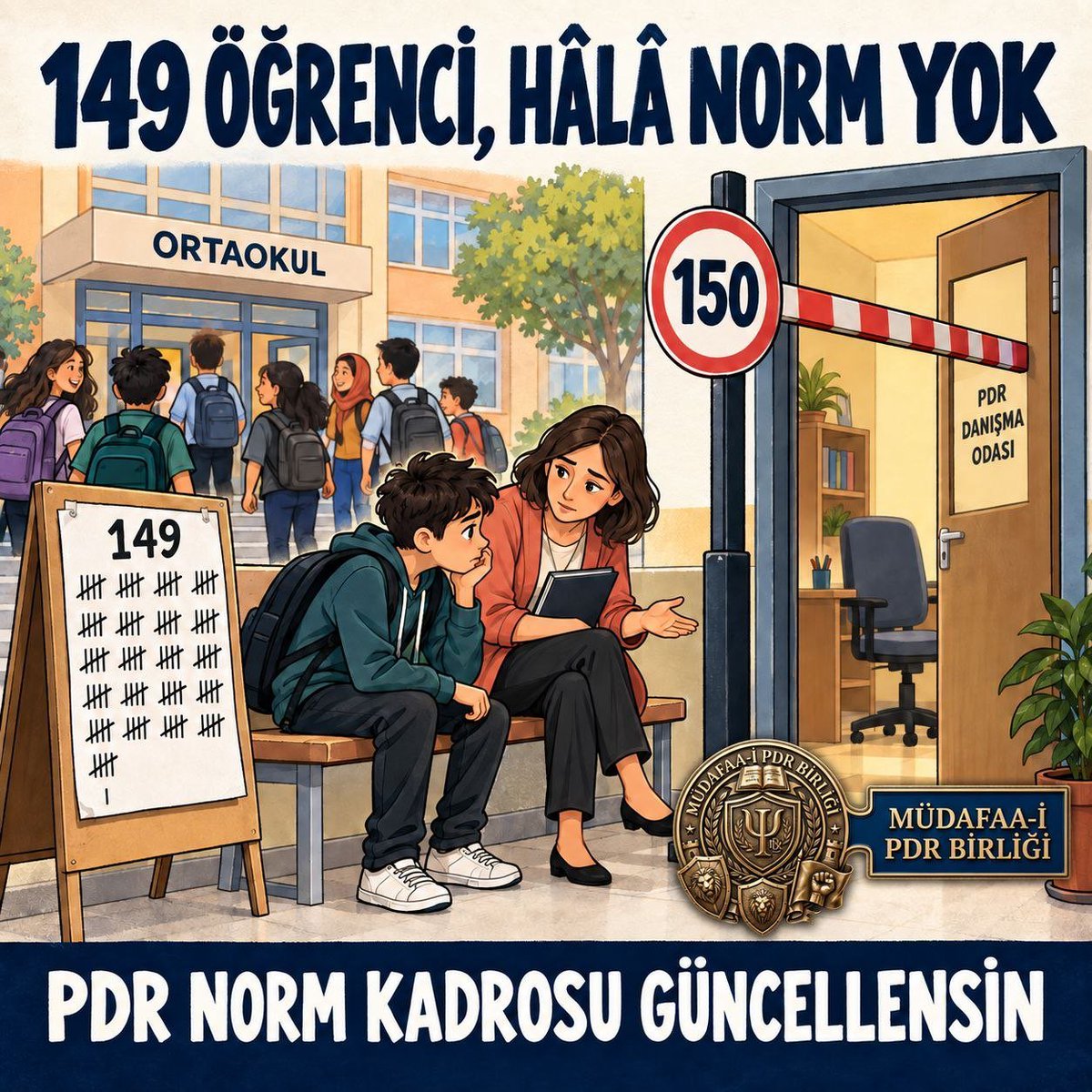 emreckgzz's tweet photo. Güvenli okul iklimi herkesin sorumluluğu. Ama bu iklimi planlayan, izleyen ve güçlendiren çalışmaların uzmanı her okulda bulunmalı. Çocuklarımızın ruhu da en az bedeni kadar önemli
#PDRNormuGüvenliOkul
@ProfDrAGurcan @RTErdogan @ilhan_hatipoglu @tcailesosyal @mebpgm https://t.co/6hcrWtOZk0