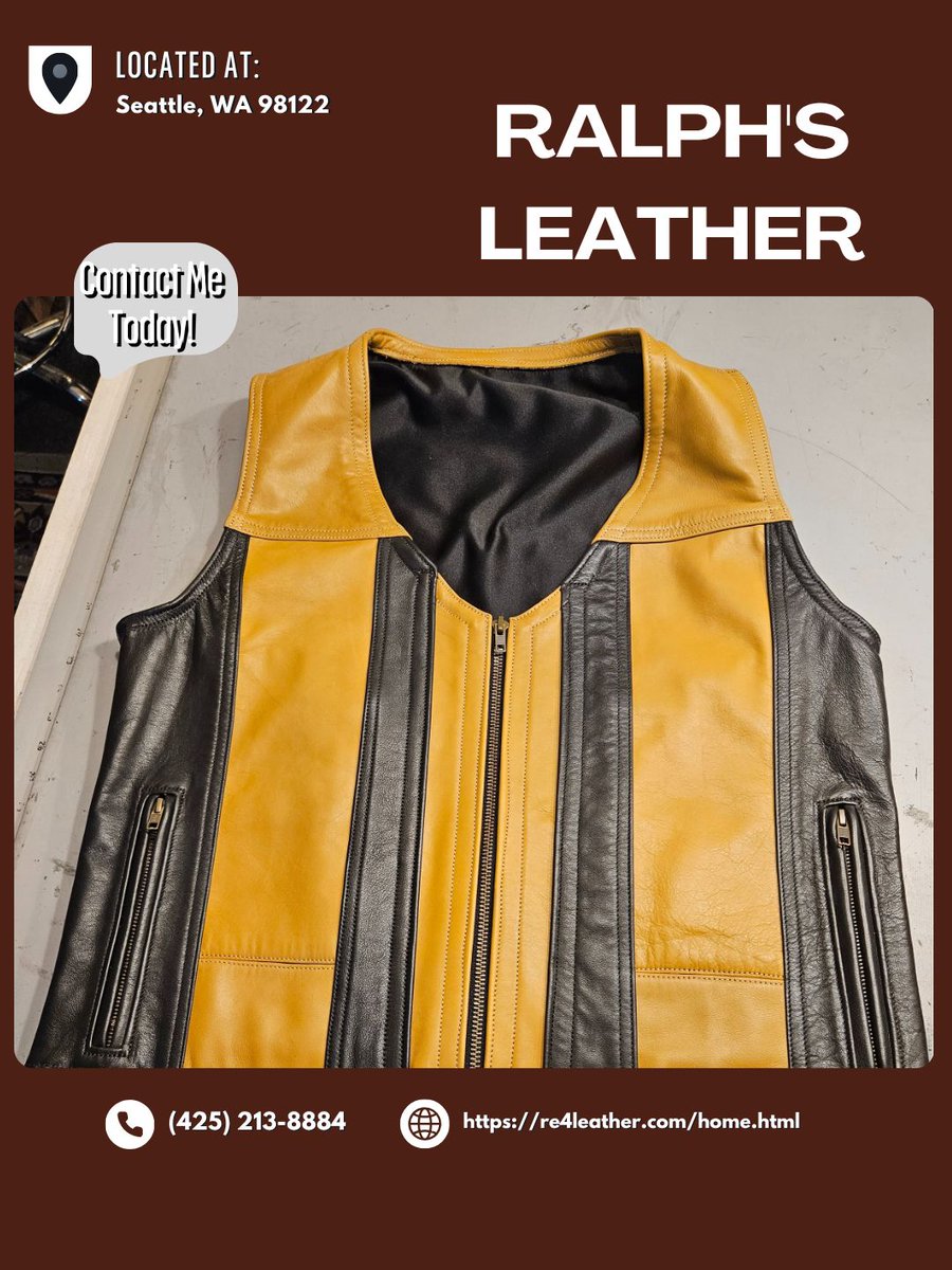 RalphsLeather's tweet photo. Adding character to your wardrobe can be as simple as choosing the right piece. My leather vests are designed with comfort and style in mind for a distinctive look. Contact me today for details.
#LeatherVests #LeatherArtisan
https://t.co/eeMPfi7azM https://t.co/AEO26CHwQE