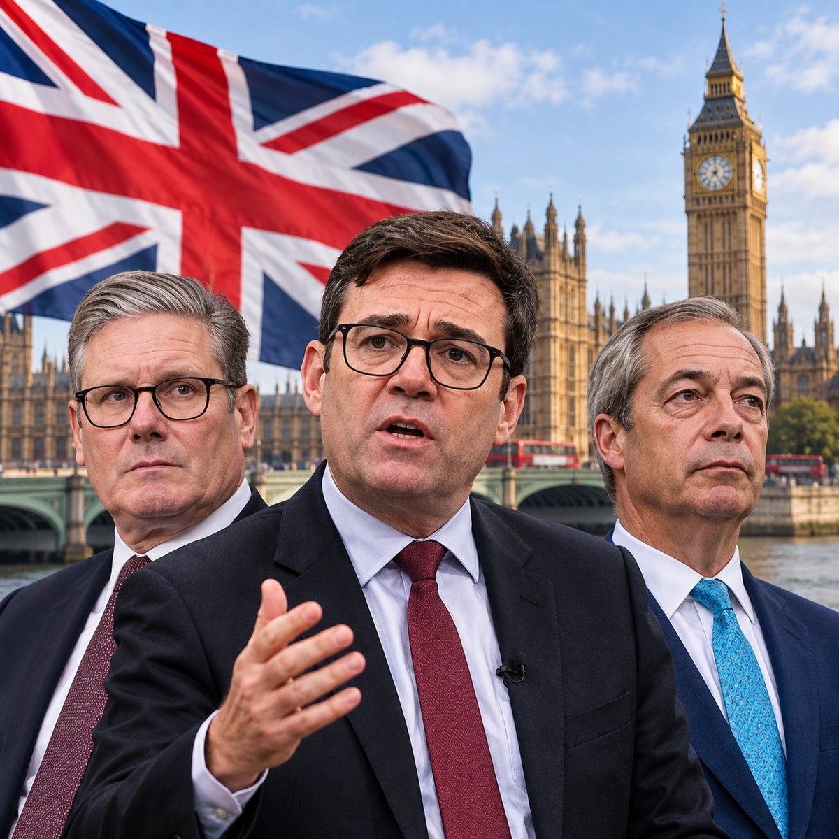 WorldUnderWatch's tweet photo. 🇬🇧 UK POLITICS

Three major UK political figures — who has the biggest impact on Britain’s political debate right now?

A) Andy Burnham
B) Nigel Farage
C) Keir Starmer

Who do you think? 👇 https://t.co/fczkGva12X