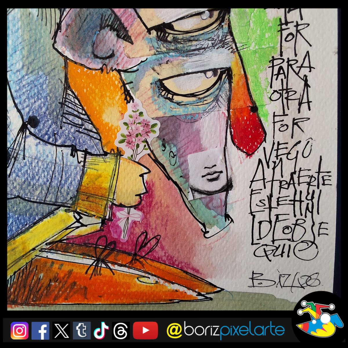 borizpixelarte's tweet photo. Sketchbook 2732 - mix media character
A CHARACTER BORN FROM COLOR π¨ποΈ
Cuando el caos de las texturas encuentra un personaje.
#FantasyIllustration #MixedMediaArt #CharacterArt #SketchbookArt #ExperimentalArt https://t.co/apPzfpUmlp