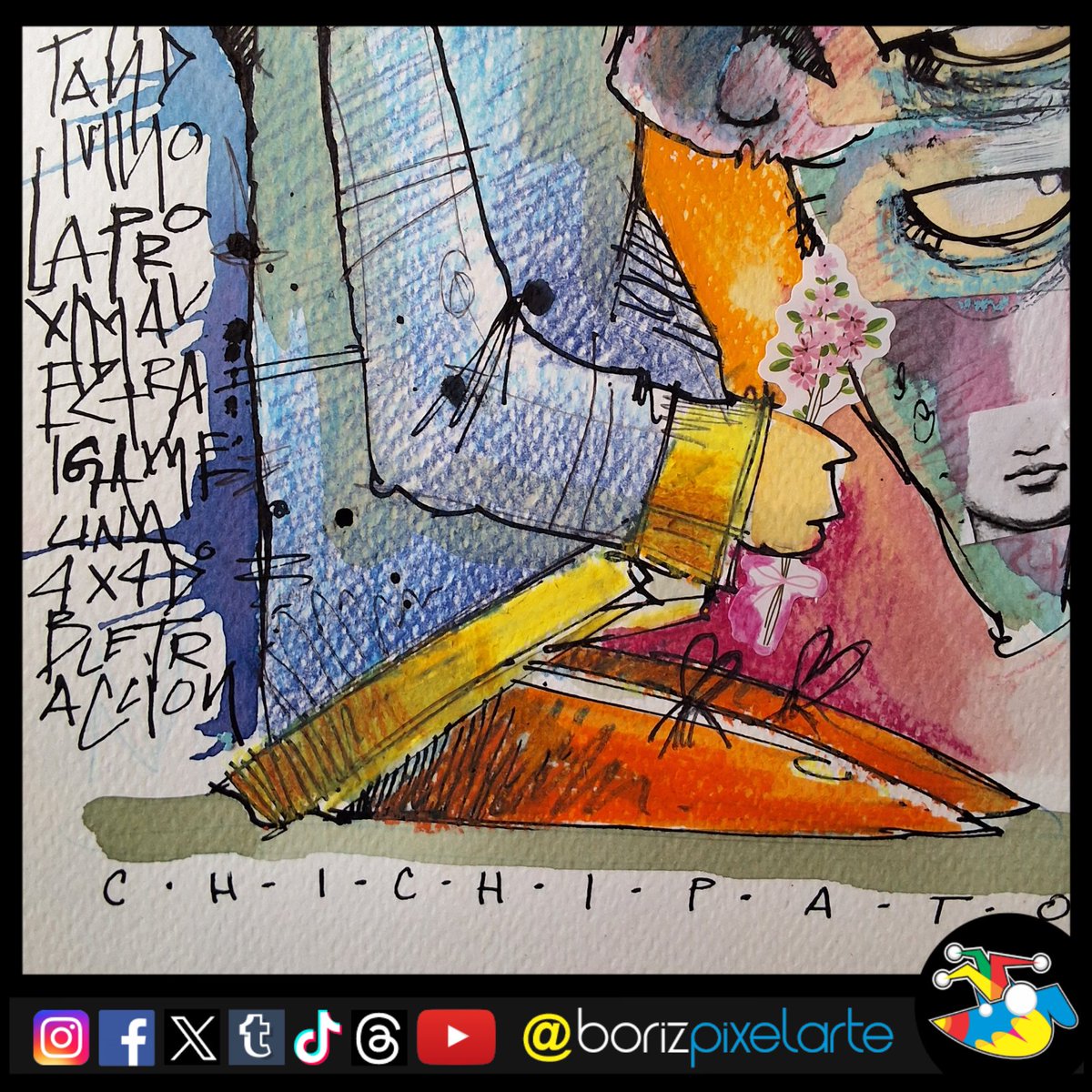 borizpixelarte's tweet photo. Sketchbook 2732 - mix media character
A CHARACTER BORN FROM COLOR π¨ποΈ
Cuando el caos de las texturas encuentra un personaje.
#FantasyIllustration #MixedMediaArt #CharacterArt #SketchbookArt #ExperimentalArt https://t.co/apPzfpUmlp