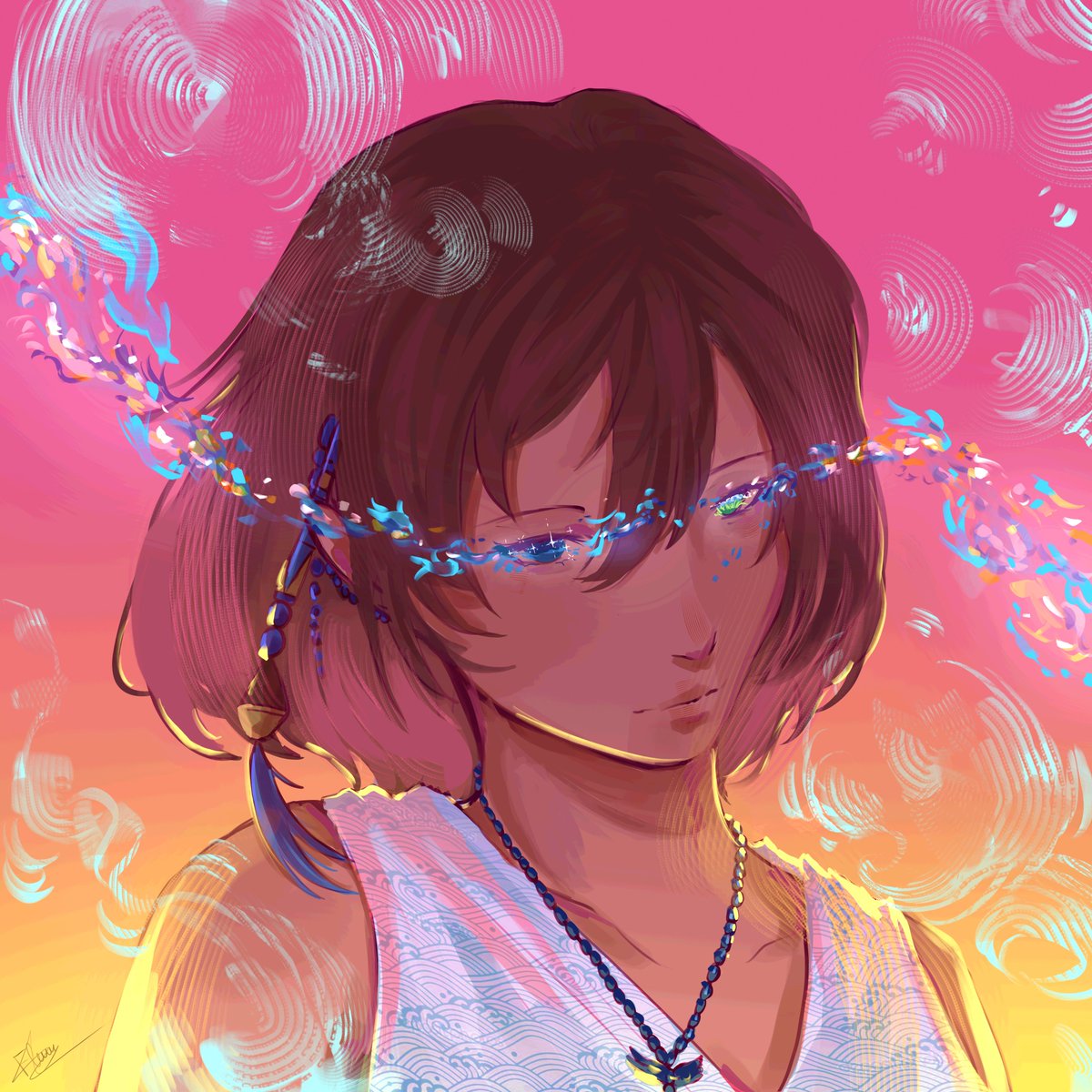 zelirth's tweet photo. Lady Yuna #FinalFantasyX #FFX https://t.co/FmooZJx4A5