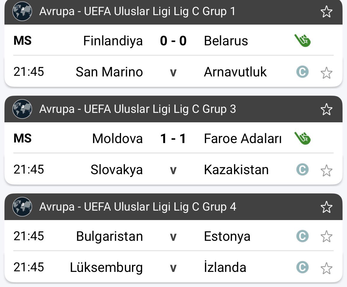 JuanKaann's tweet photo. Şu 6 maçtan 2 tanesi BERABERE biter iyi bahis dedik
19.00 maçlarında iki maçta bitti bile

Finlandiya kazansa iyiydi ama
Önemli bahisti kazanmaları… Neyse artık 21.45 devam diğer bahislerde

Hayırlı olsun oynayanlara https://t.co/vBan7ESI8s