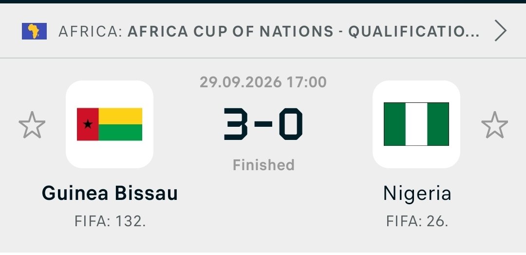 PoojaMedia's tweet photo. FT: Guinea-Bissau 3-0 Nigeria 

THE TRUTHS; 
- We miss the old Lookman
- Bright wasn't bright in the game
- Defense was in shambles
- Akor Adams can't play in isolation at the front
- Bruno was off as well
- Eric Chelle must encourage competition among the GKs 

- ADD YOURS? https://t.co/WwJhq0dsO5