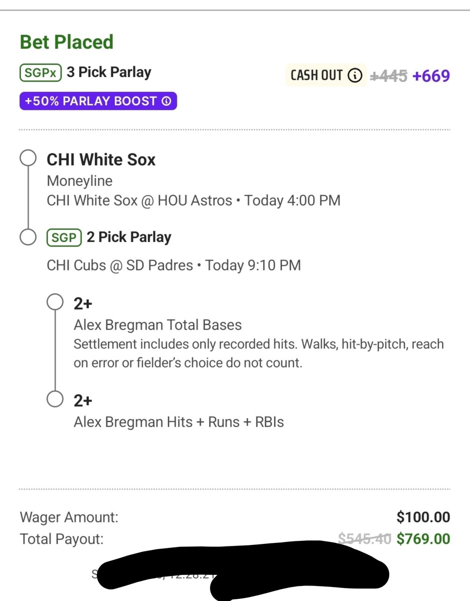 TheBirdHouseEV's tweet photo. Draftkings chi-town baseball ⚾️ 

📊 **EV Calculator**
🎯 Fair Odds: `+493`@GetBettorOdds
📈 EV: `29.68%`
💰 QK: `1.11u`

🔗👇

https://t.co/iP66UveERr https://t.co/plvSLkDAUT