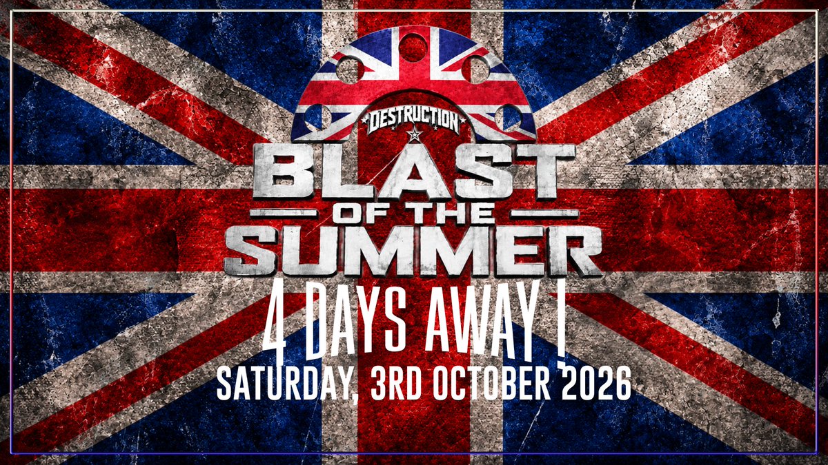 Destruction_RW's tweet photo. JUST FOUR DAYS REMAINING!

#DESTRUCTION2026 https://t.co/RHKBDiu7y8