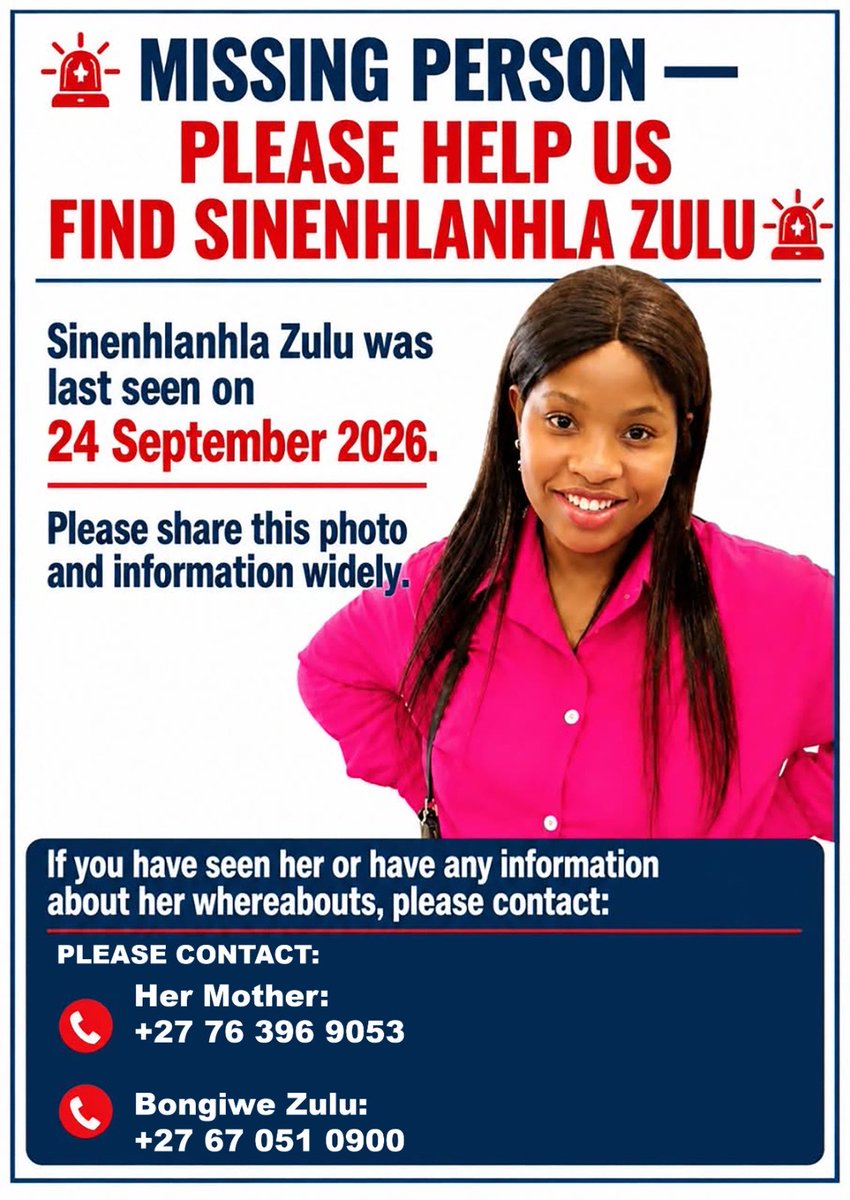 walterkadube's tweet photo. Please help us find Her 🙏🏾 https://t.co/4aZ2TLBDOM