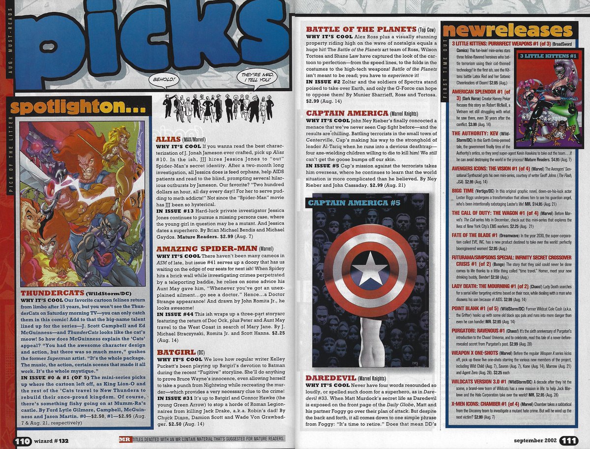 WizardsComics's tweet photo. Check out the first batch of PICKS from Wizard 132 including the new #Thundercats series by @ed_mcguinness , Battle of the Planets, Amazing #spiderman and more! https://t.co/HmhTukdHJZ