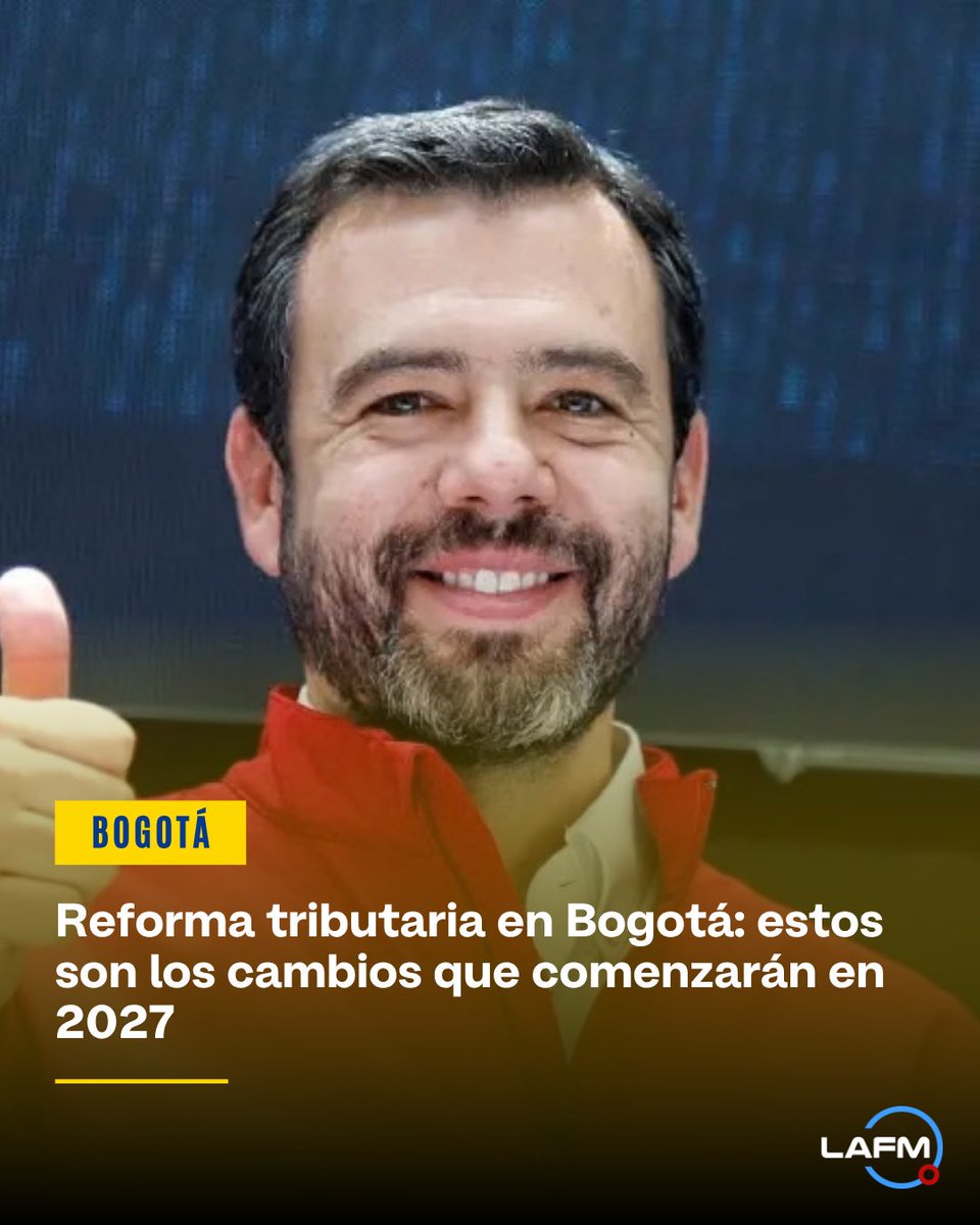 lafm's tweet photo. #Bogotá |🧏 En diálogo con #LaFM, el alcalde Carlos Fernando Galán habló sobre la implementación de la reforma tributaria que fue aprobada por el Consejo de Bogotá.
Las fechas de implementación en: https://t.co/dJanqvMIsT https://t.co/7h2xuZ2KKx