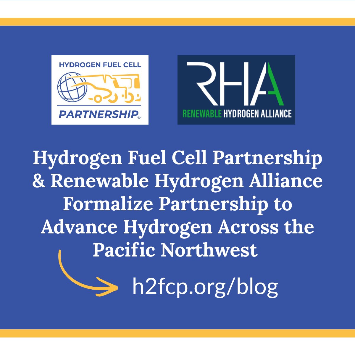 CaFCP's tweet photo. “When we started expanding beyond California, we knew we needed #hydrogen partners who understood their regions as well as we understand ours,” said Bill Elrick, Executive Director of H2FCP. “RHA has spent years building relationships with utilities, tribes, labor, and project developers across the Pacific Northwest. Formalizing this partnership means both RHA and H2FCP members benefit from that work.”

PRESS RELEASE: https://t.co/Ea5YdDMqzl