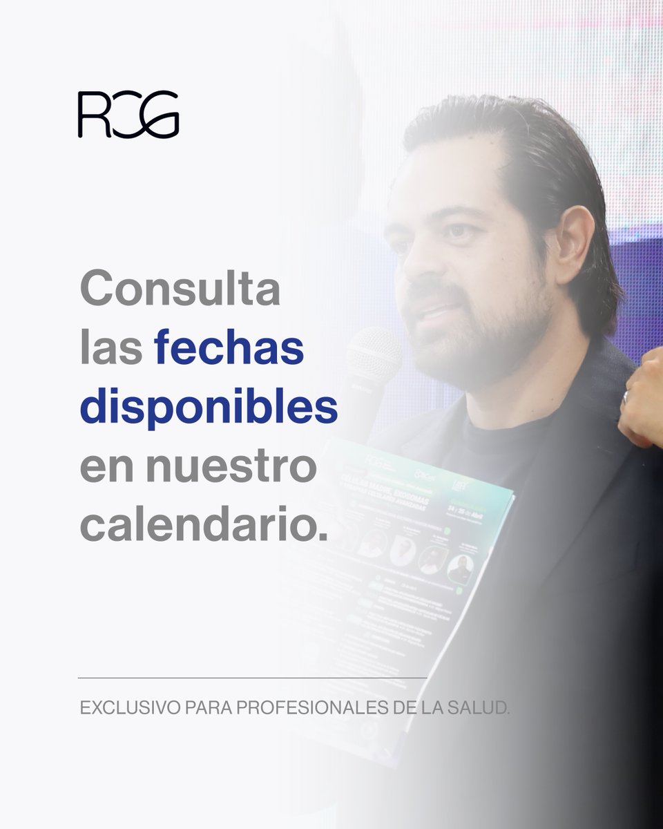 RCGmexico's tweet photo. Exclusivo para profesionales de la salud.

🔬 ¿Cuál será el siguiente paso en tu formación médica este 2026?

Conoce las próximas Certificaciones Médicas RCG y consulta las fechas disponibles para lo que resta del año.

Ver calendario:
https://t.co/aro9B5SY9b https://t.co/JNctF3xPSR