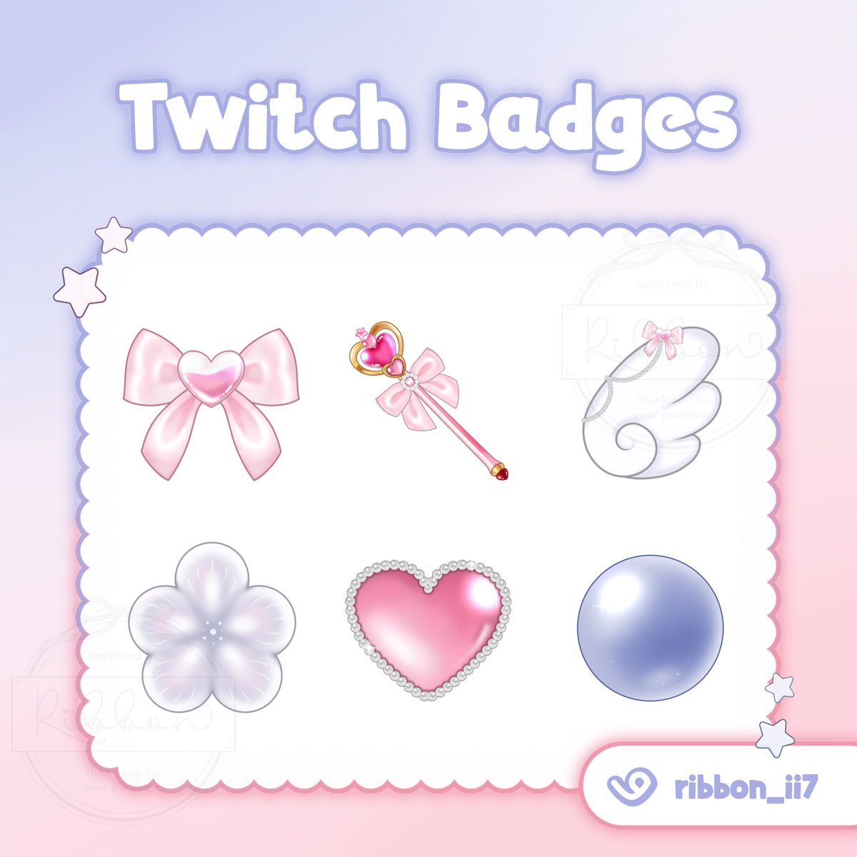 ribbon_ii7's tweet photo. first free Twitch badges are done! (♡ˊ͈ ꒳ ˋ͈) 💕 what do you think?
for: @Sakurajima_ami 💌
drop your OCs and you might be next~
likes, rts appreciated! ✨
#twitchbadges #subbadges #artrequest #artistonx #vtuber #freeart #artraffle #vtuberbranding #streambadges https://t.co/JrufucTovM