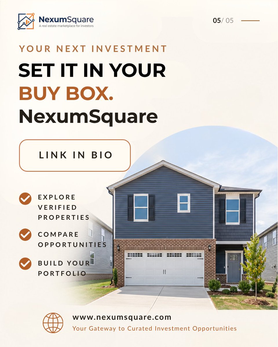 nexumsquare's tweet photo. On NexumSquare, you set this directly in your Buy Box.  

Tell us which one you're optimizing for, and the deals you see already match it.  

🔗 Link in bio  

#RealEstateInvesting #NCRealEstate https://t.co/0Bvnt7EHwe