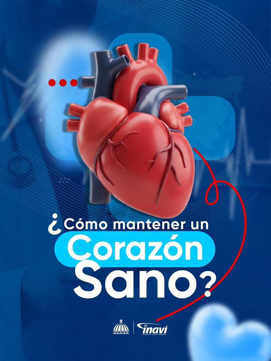 INAVI_RD's tweet photo. Hoy conmemoramos el Día Mundial del Corazón, una fecha que nos recuerda la importancia de cuidar nuestra salud cardiovascular y prevenir las enfermedades del ❤️ corazón. Desliza y conoce algunas formas de cuidar tu corazón.
#InstitutoDeAuxilios
#SaludYBienestar
#CuidaTuSalud https://t.co/kFbhZuh0Sa