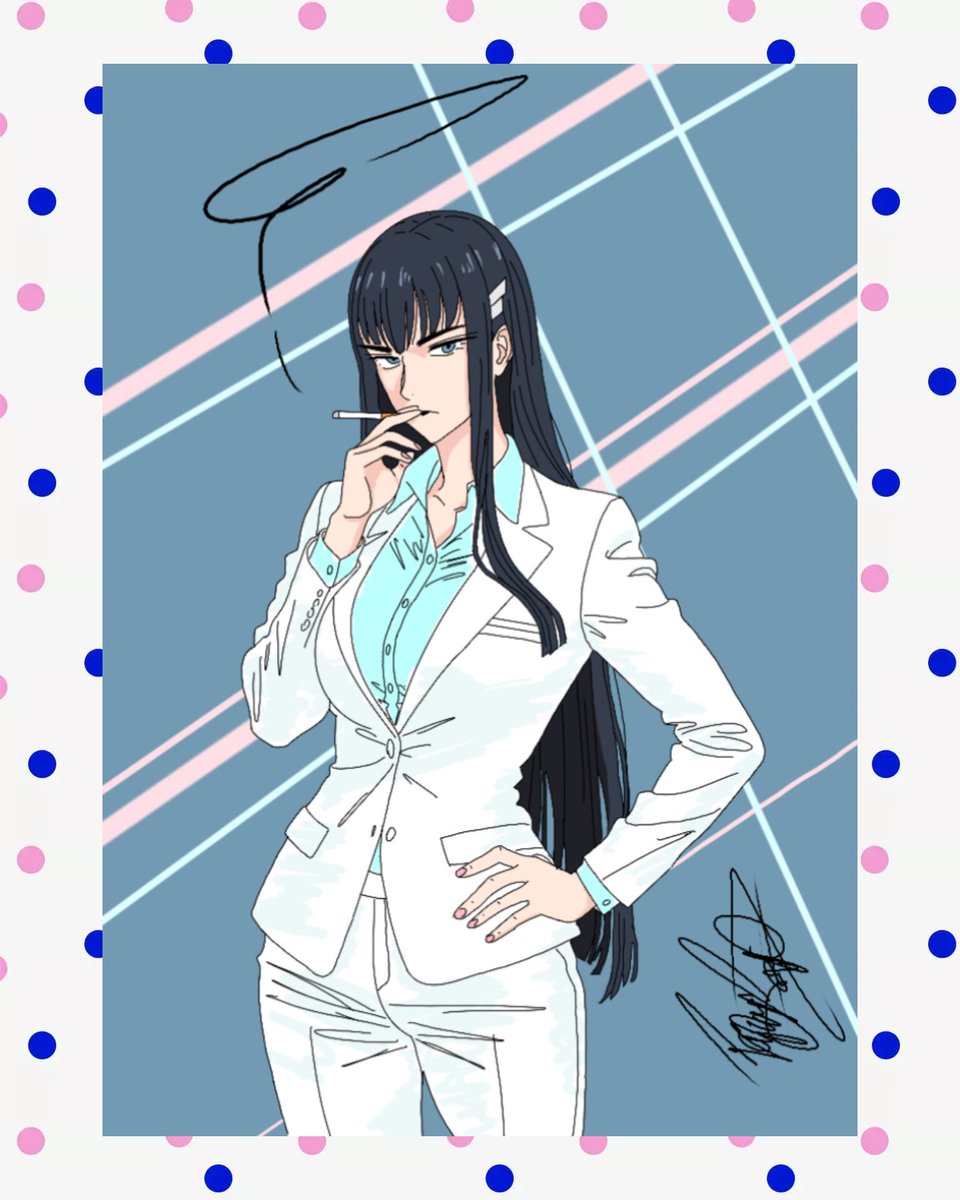 VaporSoup7's tweet photo. 80s businesswoman satsuki kiryuin  repost https://t.co/e8YfJN8Wzs