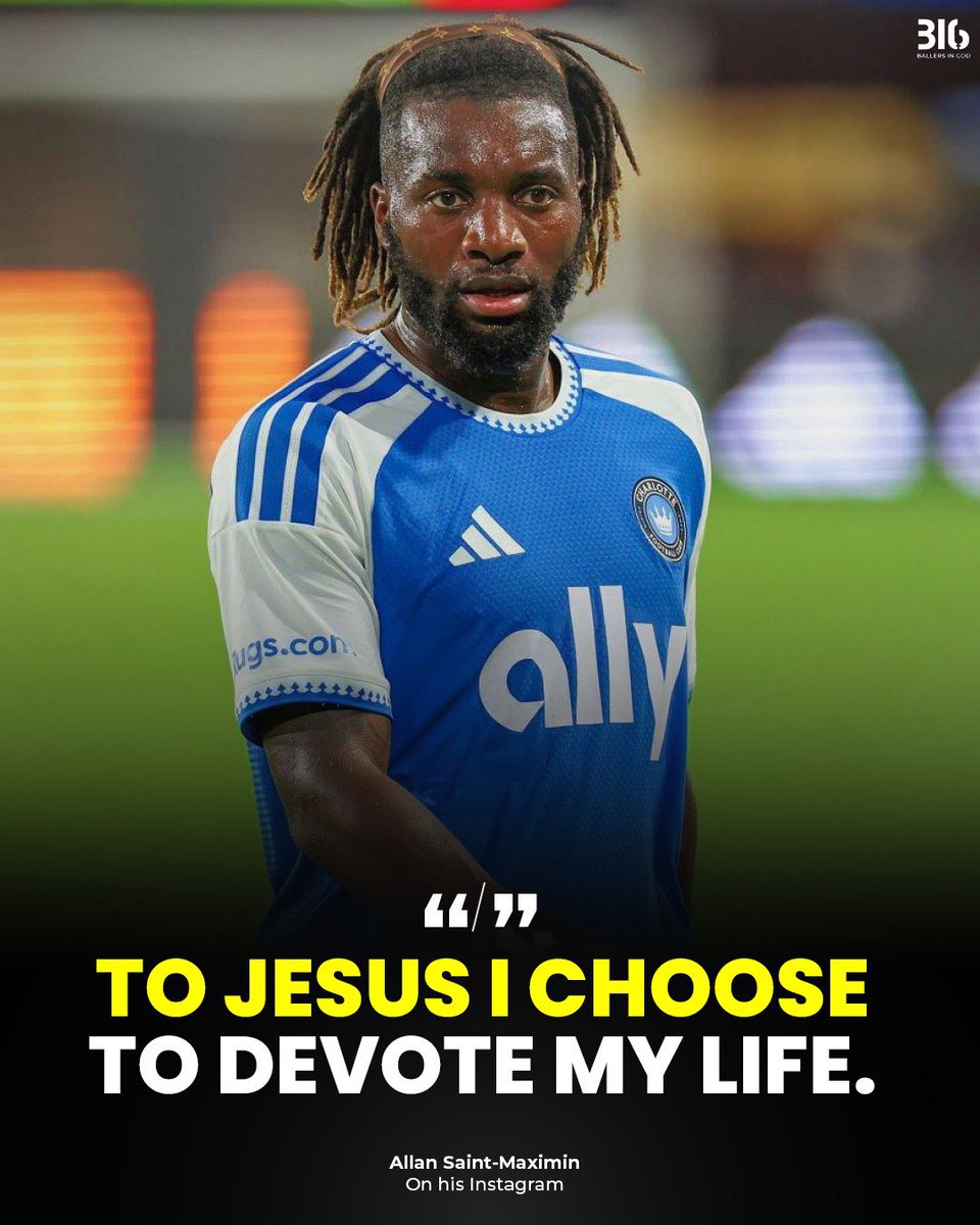 Sports_Doctor2's tweet photo. BREAKING!!!🚨🚨🚨

Another “Lost Soul” was spotted as former Newcastle winger, Alan Saint-Maximin posted on his Instagram.

“TO JESUS I CHOOSE TO DEVOTE MY LIFE.”

Jesus Boys are on rampage!!!! https://t.co/YR2k2PZdVu