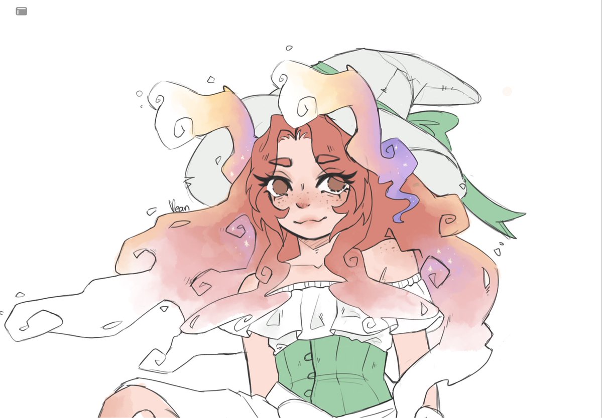 r3stmu3ll's tweet photo. Katiegoairbunny! Had to sketch her when she came up with this idea ahhh

Rather than having actual ears, I drew bunny ear shaped clouds ! The colors are inspired by the morning sunrise sky… we will see if I ever finish this… WIP

#katiegobrrfanart #wizardsmp https://t.co/5vVfnVoppi
