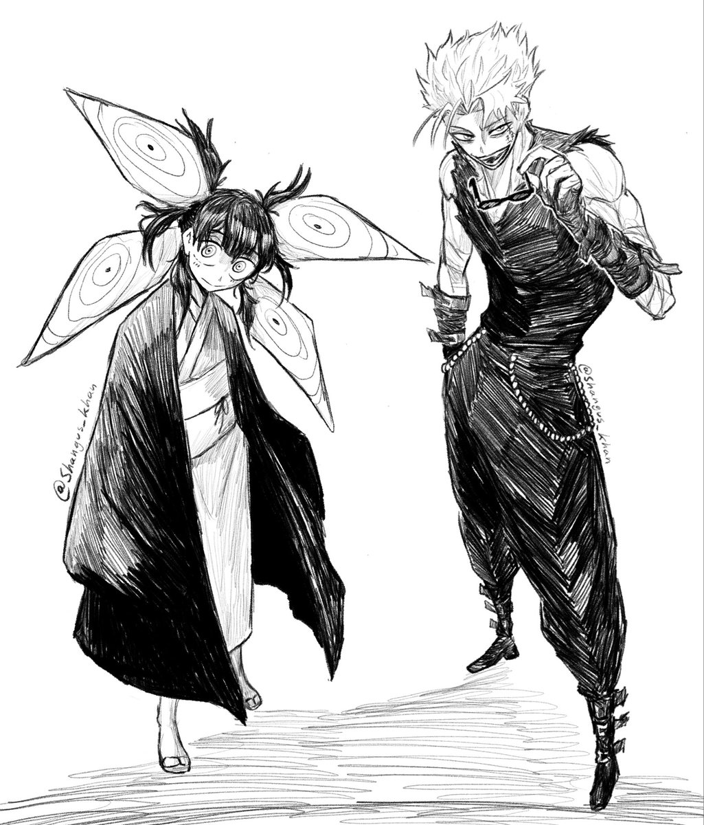 Shangus_Khan's tweet photo. Ibuki Misaka and pink bearer (aura monsters) https://t.co/6P4h5lC0ve