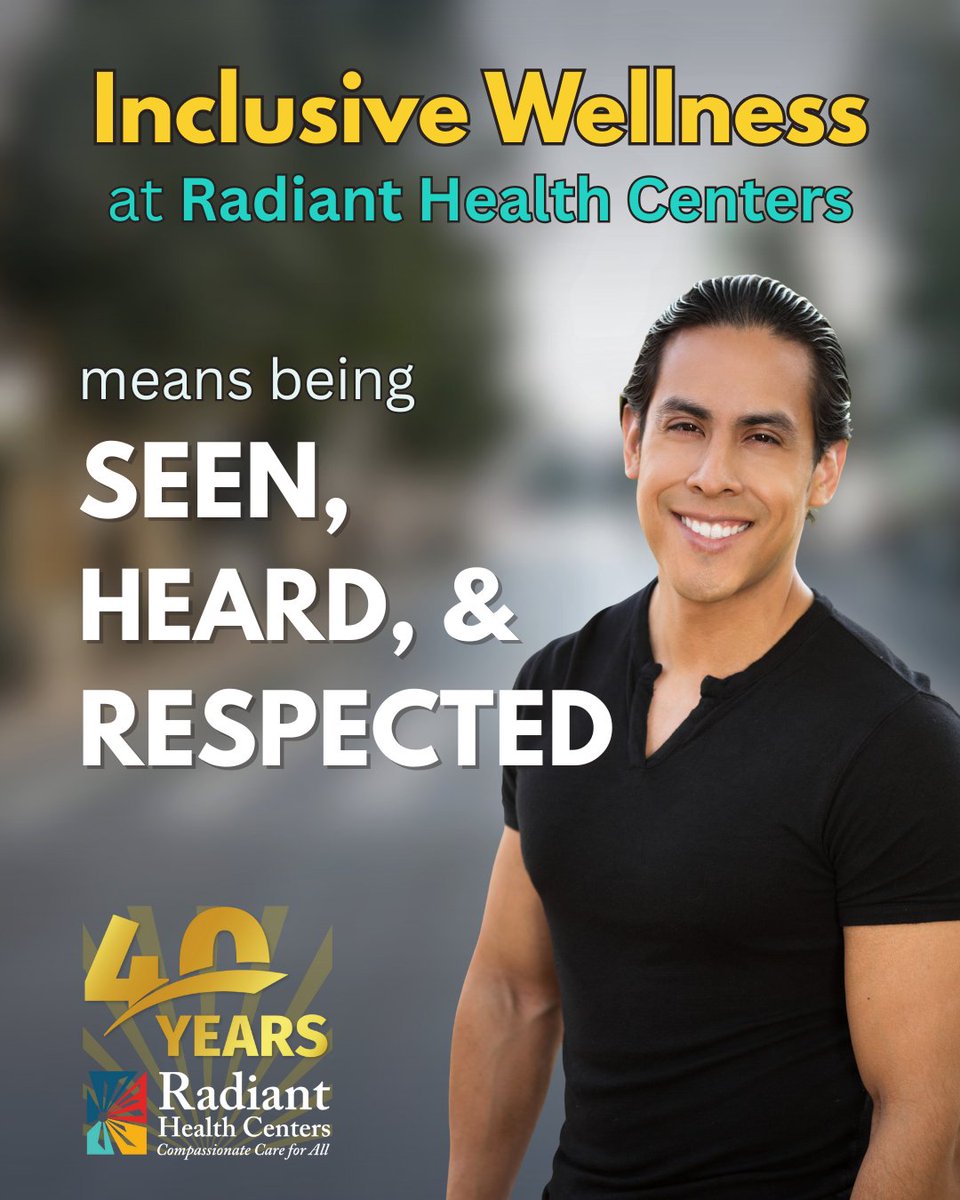 radianthealthoc's tweet photo. Healthcare works best when people feel respected and heard. Inclusive wellness means care that meets you where you are. Radiant provides patient-centered care for all. Everyone deserves to feel safe focusing on their health. #InclusiveWellness #CareForAll #RadiantHealthCenters https://t.co/8CmMh9Sxcr
