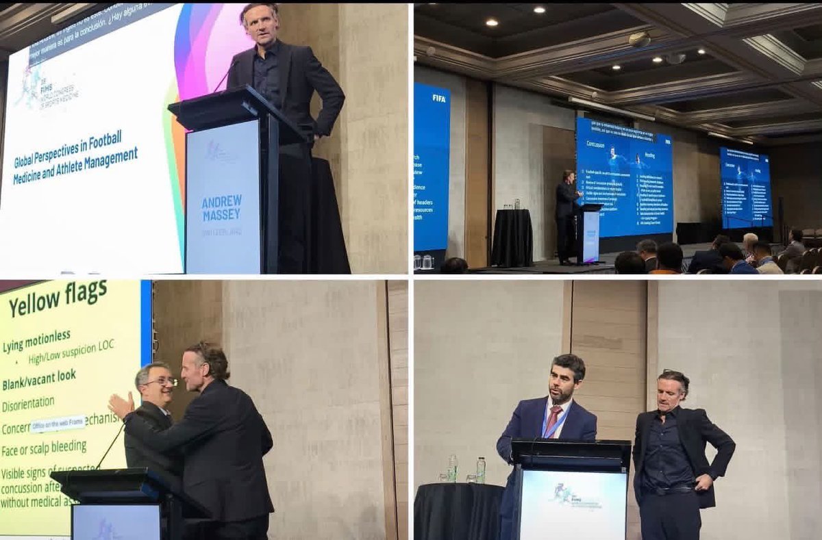 FimsOrg's tweet photo. Day 2 Governance &amp; Football Medicine at @FimsOrg World Congress 🇨🇱 Highlights from Scientific Chair @YannisPisiladis : Congratulations to Prof. Fabio Pigozzi on being re-elected as FIMS President, along with the newly elected Executive Committee! https://t.co/P1LRuJWtUI