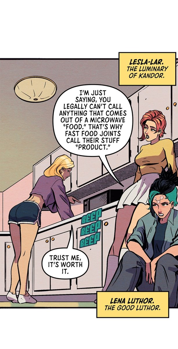 Samcamp_'s tweet photo. Issue 35 of Jon Kent: This Internship Is My Kryptonite is live on DC Universe Infinite, for free! Lois has a very bad, no good day as Conner teaches the twins about the family history, and Jon crossed over to Midvale. Check it out! 

https://t.co/BstdYHKTcg https://t.co/EAXjShB2mD