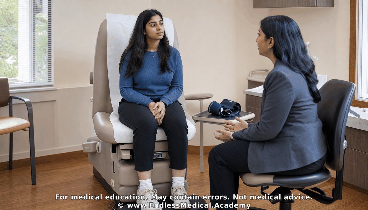 EndlessMedical's tweet photo. Let's study together! Can you solve this question?

Category: Hypertension > Management of Resistant Hypertension

A 20-year-old woman is seen in the nephrology clinic for routine follow-up of long-standing resistant hypertension. Three years ago, angiography demonstrated multifocal fibromuscular dysplasia of the right renal artery that was treated with percutaneous angioplasty, but home blood-pressure logs have remained in the 150s/90s.

Her current antihypertensive regimen at maximally tolerated doses is lisinopril 40 mg once daily, amlodipine 10 mg once daily, and chlorthalidone 25 mg once daily. She also takes allopurinol 300 mg once daily for gout, colchicine 0.6 mg as needed for flares, sertraline 100 mg once daily for depression, and vitamin D 1000 IU daily. She denies NSAID use, licorice, and over-the-counter supplements.

At today’s visit she feels well. After 5 minutes of seated rest, temperature is 36.8 °C, pulse 88/min, respirations 14/min, blood pressure 152/96 mm Hg, oxygen saturation 98% on room air, and BMI 31 kg/m². Cardiopulmonary and neurologic examinations are unremarkable. There is 1+ bilateral ankle edema.

Laboratory studies obtained this morning show sodium 139 mmol/L, potassium 5.3 mmol/L, creatinine 1.9 mg/dL, blood urea nitrogen 30 mg/dL, uric acid 9.8 mg/dL, calcium 9.1 mg/dL, hemoglobin 13.4 g/dL, platelets 248 × 10⁹/L, leukocytes 6.7 × 10⁹/L, urine albumin-to-creatinine ratio 310 mg/g, plasma aldosterone 4 ng/dL, and plasma renin activity 1.4 ng/mL/h measured while she remains on lisinopril.

The nephrologist plans to add a fourth antihypertensive agent. Which of the following medications should be avoided because of a specific contraindication or major precaution in this patient?

🎬 Watch the video explanation: https://t.co/JumfqU8cx1

Visit https://t.co/WwAmzbUXlX for the answer and detailed explanation. Access requires a valid US NPI (licensed healthcare providers only).

#EndlessMedical #MultipleChoiceQuestions #Hypertension #ManagementofResistantHypertension #Medical #MCQ #MedicalEducation #EndlessMedicalAcademy #EndlessMedicalcom

Dig deeper on this topic at https://t.co/ofNUUCifgT, where multiple AI models debate, cross-check references, and verify calculations to give you the most updated and accurate medical information with minimal hallucinations and errors.

Further reading:

1. Resistant Hypertension: Detection, Evaluation, and Management: A Scientific Statement From the American Heart Association - (2018) - by Carey RM, Calhoun DA...
Confidence: 100%
Educational value: Supports understanding of the medical concepts in the question.
https://t.co/c6yWCQSyIa

Links to sources are provided for optional further reading only.

Verified, approved and authored using AI by Lukasz Kiljanek MD, board-certified in Internal Medicine, Nephrology and Hypertension
*For medical education. May contain errors. Intended for licensed healthcare professionals & educators. Not medical advice. Full disclaimer: https://t.co/d57C8xdFf2