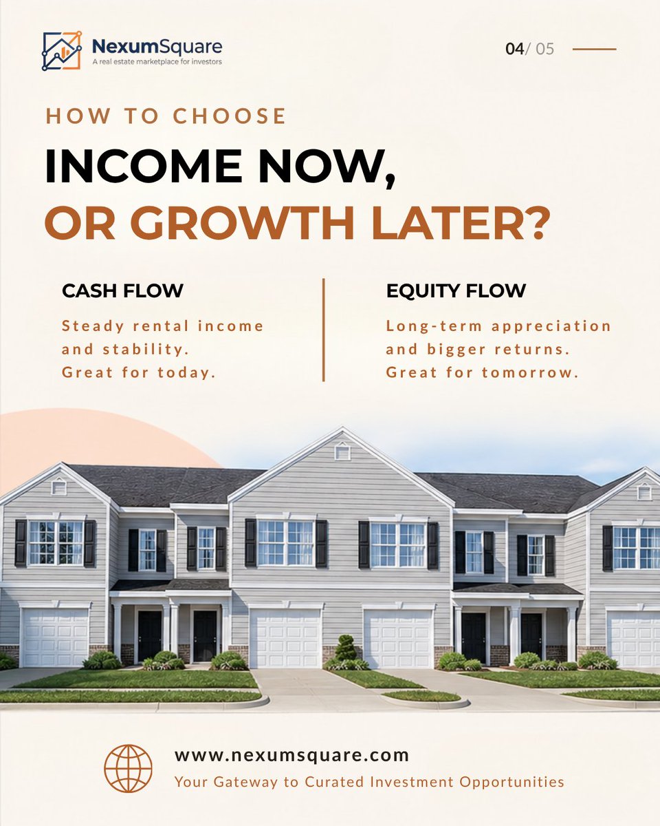 nexumsquare's tweet photo. So which one is "better"?  

Neither. It comes down to one question:  

Are you optimizing for income now, or growth later?  

Most investors never actually answer this - they just default into one without meaning to. https://t.co/ZMF6DJPr04