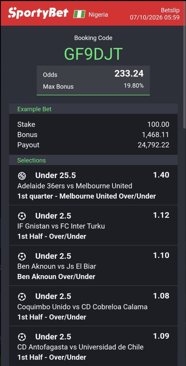 streakpond's tweet photo. Sportybet: 233 odds ⚽️🏀

Messi Argentina Nico paz #ARGBEN #lagoslife Merino https://t.co/2dYi4jfuAl