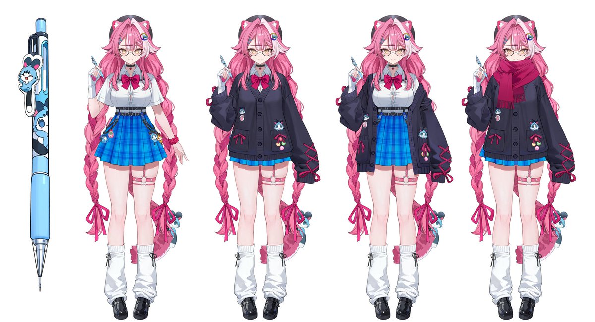 raorapanthera's tweet photo. 🐱˗ˏˋ RAORA SCHOOLGIRL OUTFIT ˊˎ˗🐱

Finally sharing ALL the variants!!
I’m really really happy with how everything turned out, and I hope you love it too!!! RAAAOOOO!!!🩷

Thank you again @Nekojira mama for your wonderful work! (♡ˊ͈ ꒳ ˋ͈)
#RaorArt https://t.co/1gylIIg6uk