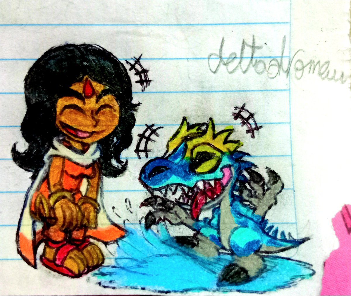 SFersaca's tweet photo. Y tambien Dibuje a amy con el Euoplocephalus y a menna con el deltadromeus https://t.co/7bB1yPz1QC
