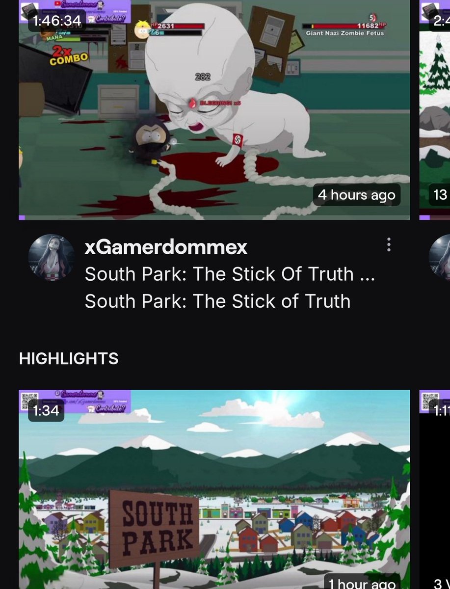 xGamerdommex's tweet photo. ⠀
🎮 Been Streaming South Park: The Stick Of Truth On Twitch + YouTube! 🎮

Come Hang Out 🙃

▶️ Full Video Library On Youtube: https://t.co/awxy7MuahZ

👾 Lives + Recent Clips On Twitch:
https://t.co/aPuEk8s5Zr

🔗 https://t.co/OWVh9GyMfr 🔗 https://t.co/nWmv7lMJtU