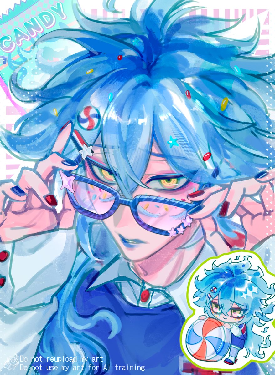 thirza73's tweet photo. せっかくだから、メガネもかけてみようか
#ツイステファンアート
#twstファンアート https://t.co/7nn4A5fvKm