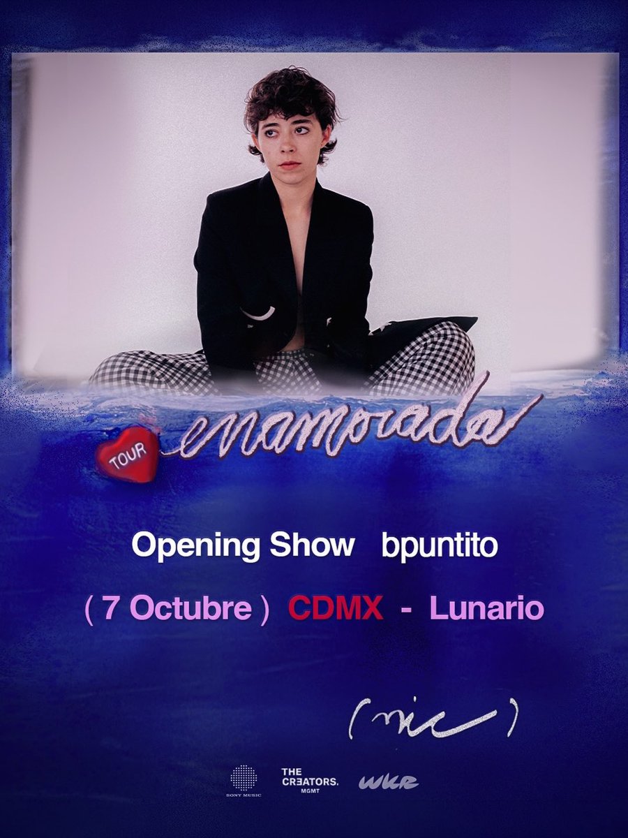 PrideinMexico's tweet photo. Después de conquistar a millones de oyentes con su pop emocional, Nic regresa a Ciudad de México para presentar en vivo la nueva etapa de su carrera.

👉 7 de octubre, @LunarioMx https://t.co/ywYBOCYFaz