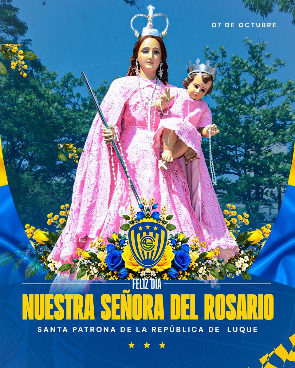 SpLuquenOficial's tweet photo. 🙏 ¡𝗛𝗼𝘆 𝗹𝗮 𝗥𝗲𝗽ú𝗯𝗹𝗶𝗰𝗮 𝗱𝗲 𝗟𝘂𝗾𝘂𝗲 𝗲𝘀𝘁á 𝗱𝗲 𝗳𝗶𝗲𝘀𝘁𝗮! 🇺🇦

Celebramos a nuestra Patrona, la Virgen del Rosario.

¡Madre, bendecinos siempre a todos los luqueños! 💙💛 https://t.co/qEXvxj4WVe