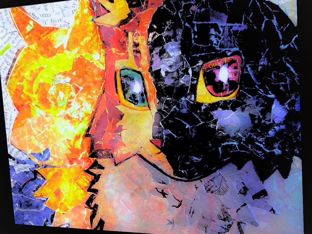 Rozzzwellian's tweet photo. Moonpaw &amp; Morningkit collage from art class #warriorcats #moonpaw https://t.co/dDlCVUL0p1