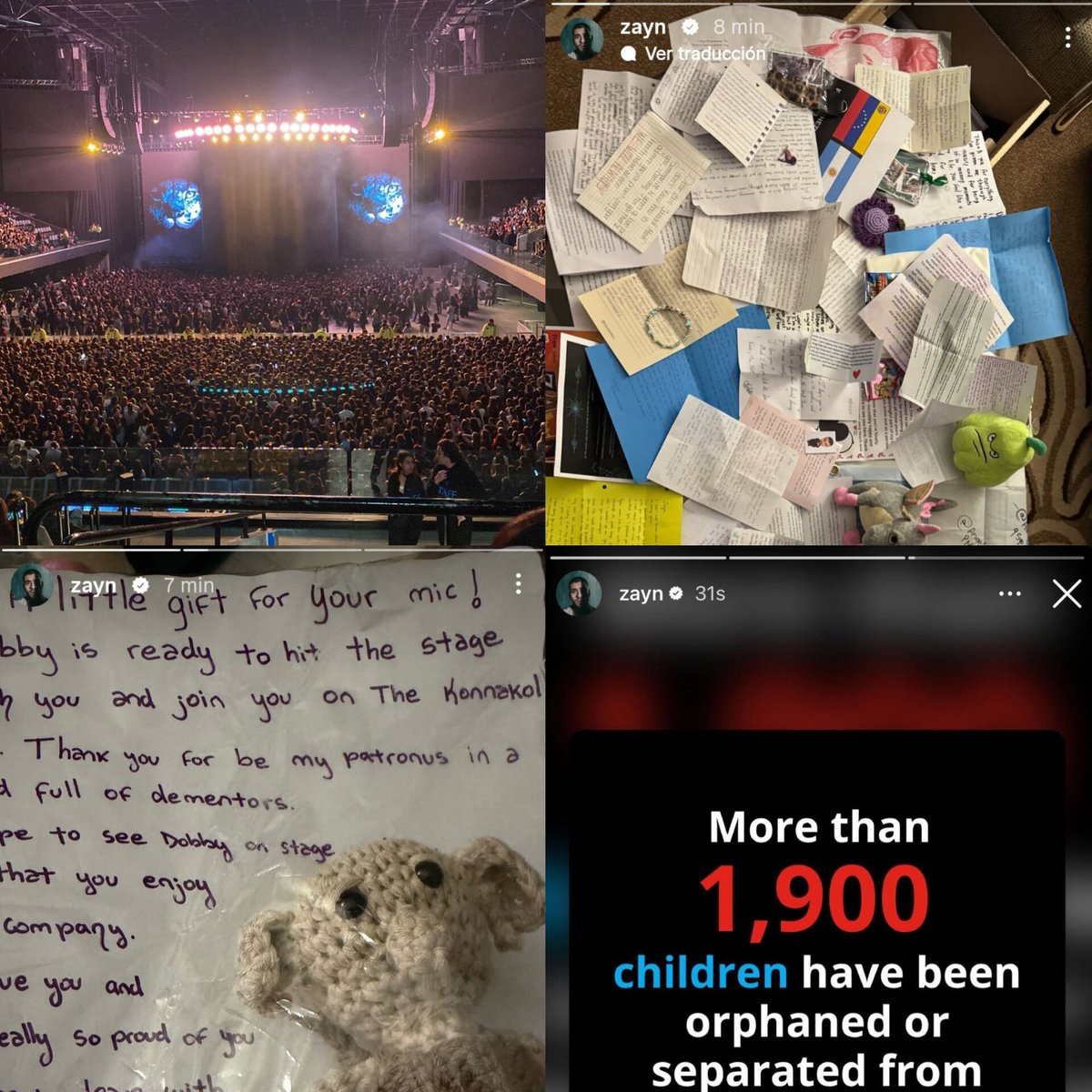 speaknow_louis's tweet photo. zayn hoy la rompió en el escenario y al bajar se puso a leer y agradecer las cartitas que sus fans le dieron y además compartio un post de la UNICEF, un hombre talentoso, amoroso y con consciencia, ÉL HOMBRE https://t.co/5l0ROibdV7