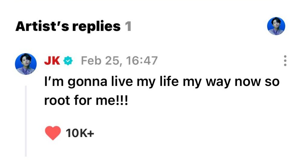 koovarbie's tweet photo. 🐰: I'm gonna live my life my way now so root for me!!! https://t.co/az0iY1cNN0