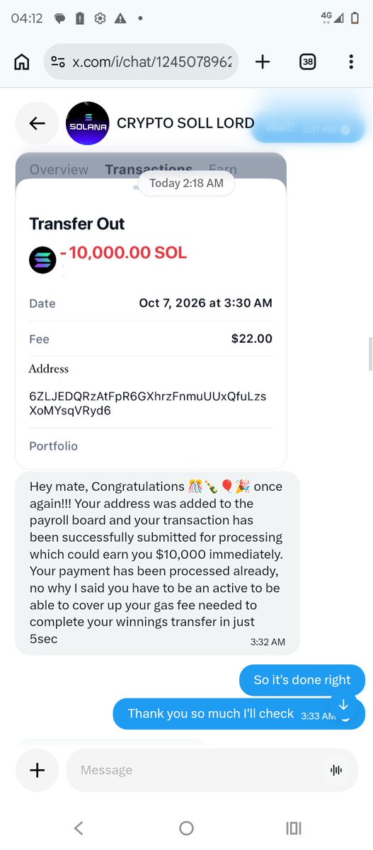 Bx6h6's tweet photo. @VikramVerm25510 Hello guys I just wanted to say don't be believing people who I want to give you money because today I was just scammed a guy said he will give me 10,000 enough to that he said you have to pay a gasty of $22 so I sent and the money and after that he said oh I can't se https://t.co/qBU53QY94N
