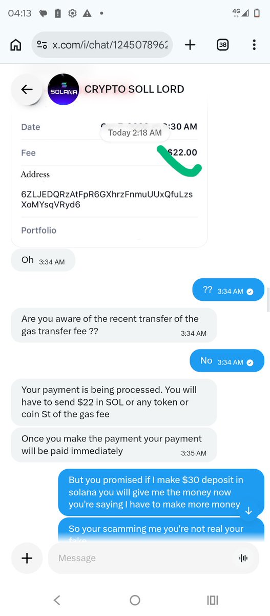 Bx6h6's tweet photo. @VikramVerm25510 Hello guys I just wanted to say don't be believing people who I want to give you money because today I was just scammed a guy said he will give me 10,000 enough to that he said you have to pay a gasty of $22 so I sent and the money and after that he said oh I can't se https://t.co/qBU53QY94N
