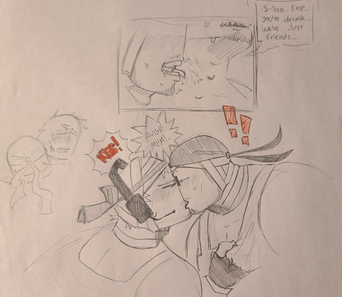 Gaburune's tweet photo. School scribble ๐๐๐
#2bhank #sanmos #madnesscombat https://t.co/00KMue8R0w