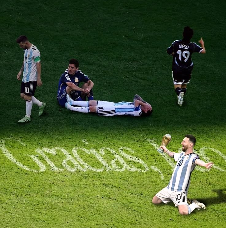sofisolecito's tweet photo. una de las cosas más argentinas que hizo Messi no fue ganar, fue seguir intentándolo cuando todo a su alrededor le decía que se de por vencido. https://t.co/6FqUhxtc0D