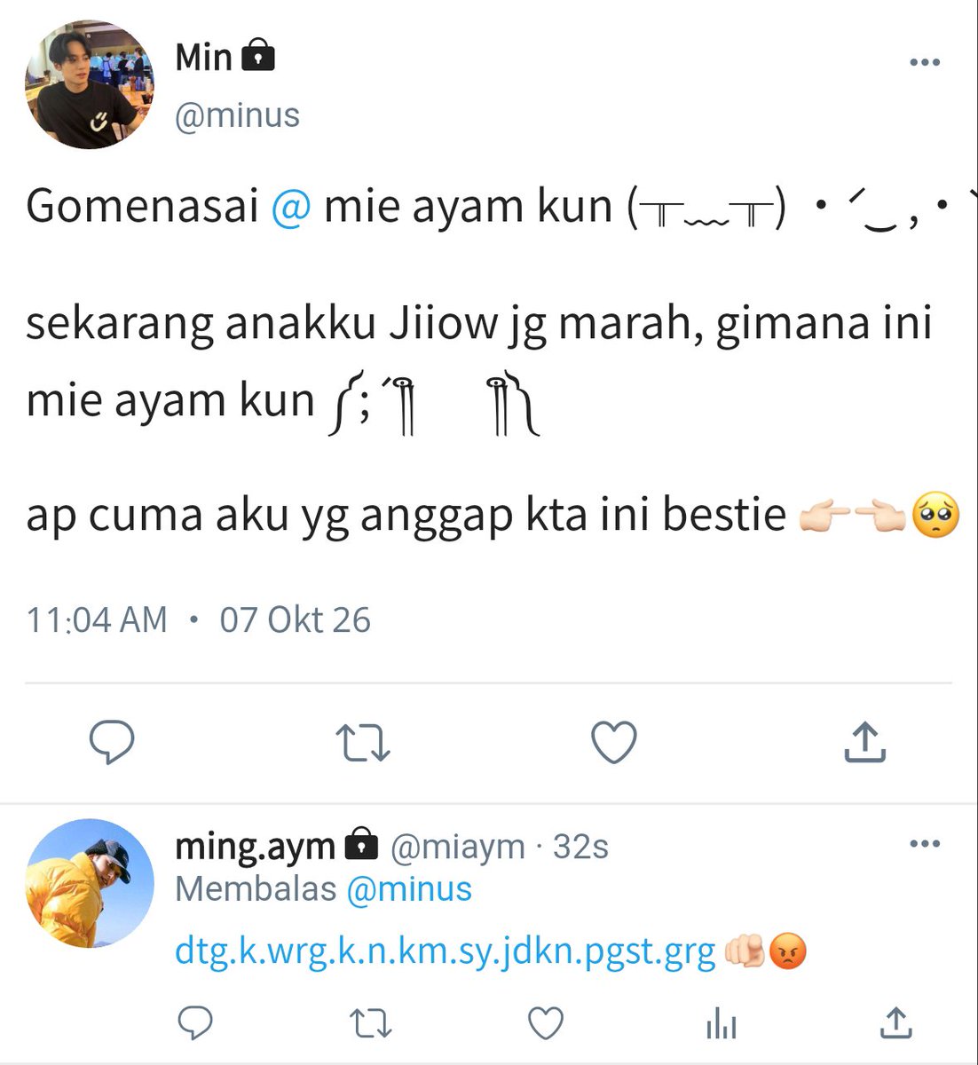 kujenaka's tweet photo. Yh begini respong Ming Ayam N2 https://t.co/ha1YwUdX5n