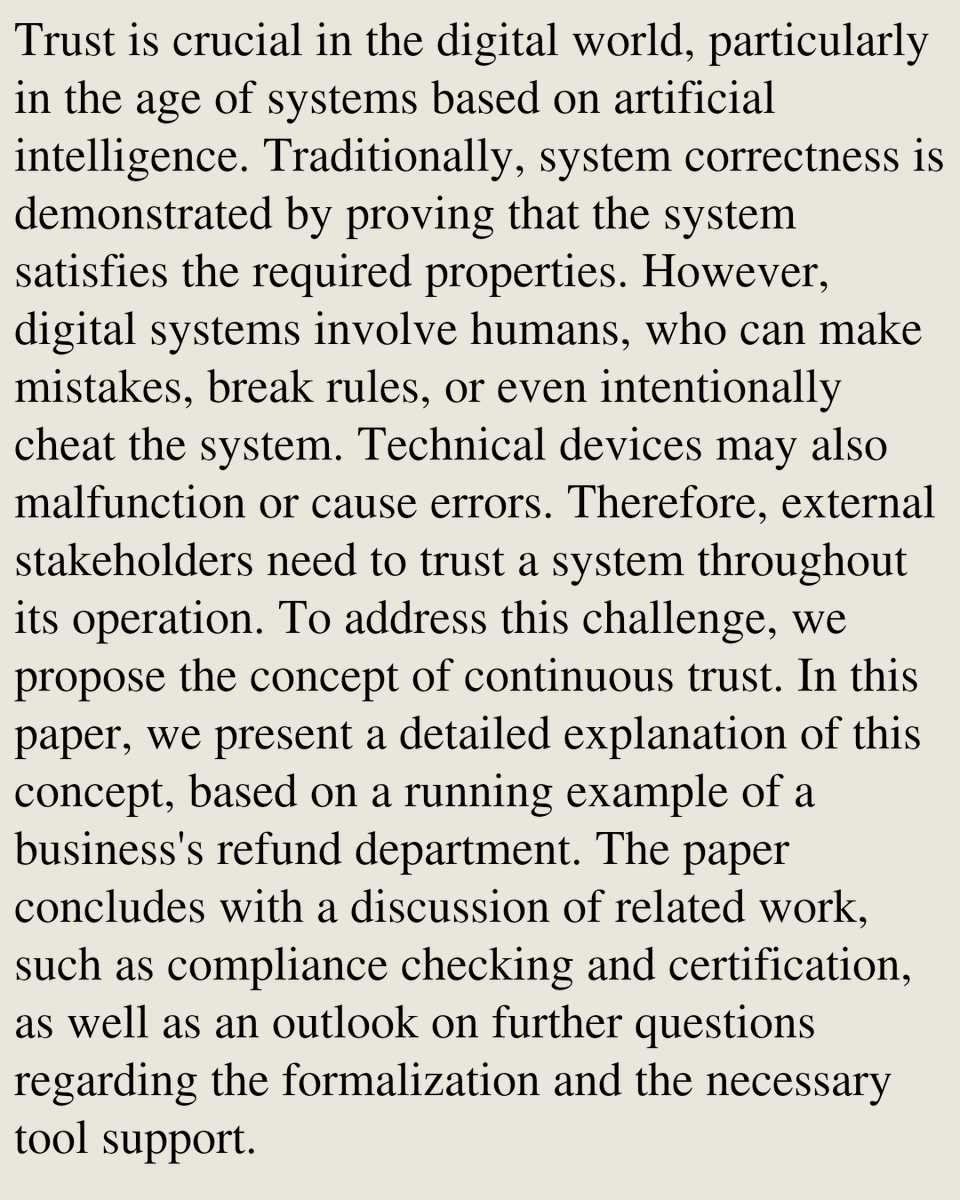 ComputerPapers's tweet photo. From Trust-by-Design to Continuous Trust in the Era of Artificial Intelligence

Peter Fettke, Wolfgang Reisig
https://t.co/JCodF7t5Ao [𝚌𝚜.𝚂𝙴] https://t.co/5HrTxOznqM
