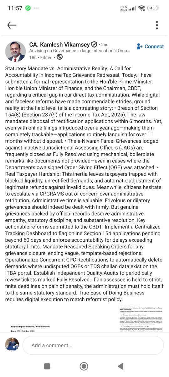 atulmodani's tweet photo. Past President ICAI Kamlesh Vikamsey ji has written a very important representation letter to @PMOIndia and @nsitharaman over the bottlenecks in the #Faceless assessment system under the #Incometax.

These points are practical difficulties faced by all and self explanatory.

Hope @FinMinIndia takes action and streamline this on priority.

@kamleshvikamsey