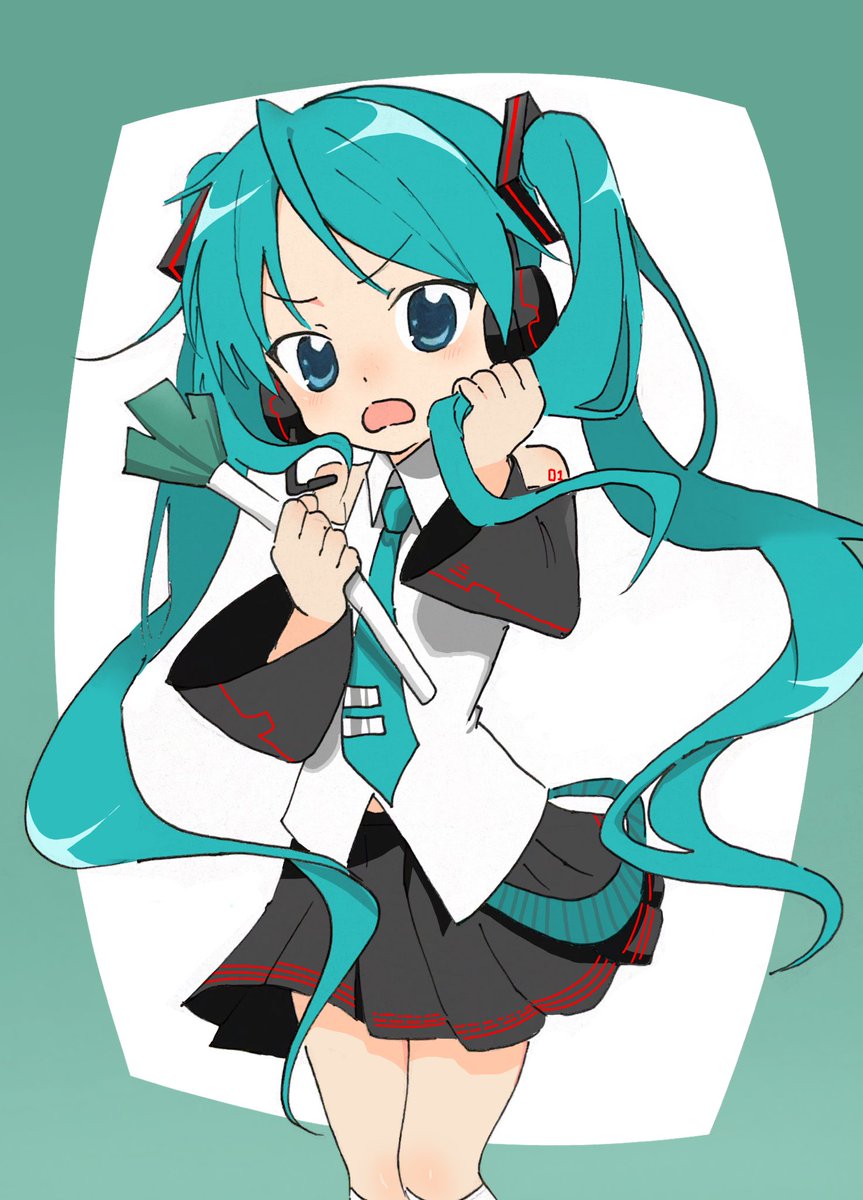 meerkatou's tweet photo. いつもと違う描き方にチャレンジ！
#初音ミク　#イラスト https://t.co/fqCVnwqoH7