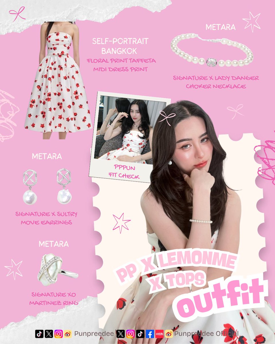 PeaPeaOfficial's tweet photo. Punpreedee’s look for #TopsofBeautyxPPPun 🫶🏻
Model : Punpreedee
Dress : Self Portrait
Accessories : Matara studio
Makeup : bannahm_makeup
Hair : lulu.feel
#พีพีปุญญ์ปรีดี #punpreedee
#punpreedeelooks https://t.co/PuOj9oCo2l