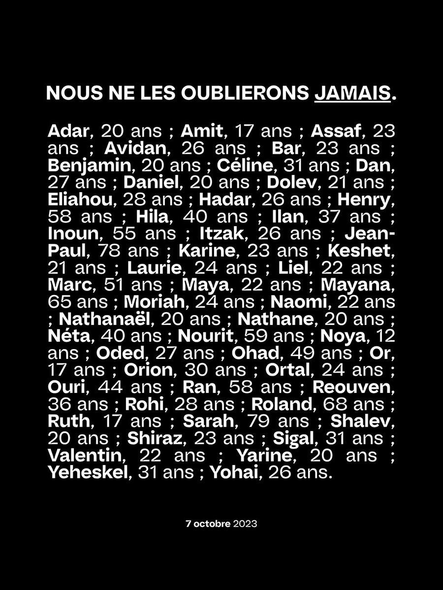 jnbarrot's tweet photo. Je suis aujourd’hui en Israël pour rendre hommage aux victimes du 7 octobre. 

Ce jour-là, le Hamas perpétrait le pire massacre antisémite depuis la Shoah, dans lequel 51 ressortissants français ont perdu la vie.

Nous ne les oublierons jamais. Rien n’effacera ni leurs visages, ni leurs noms.