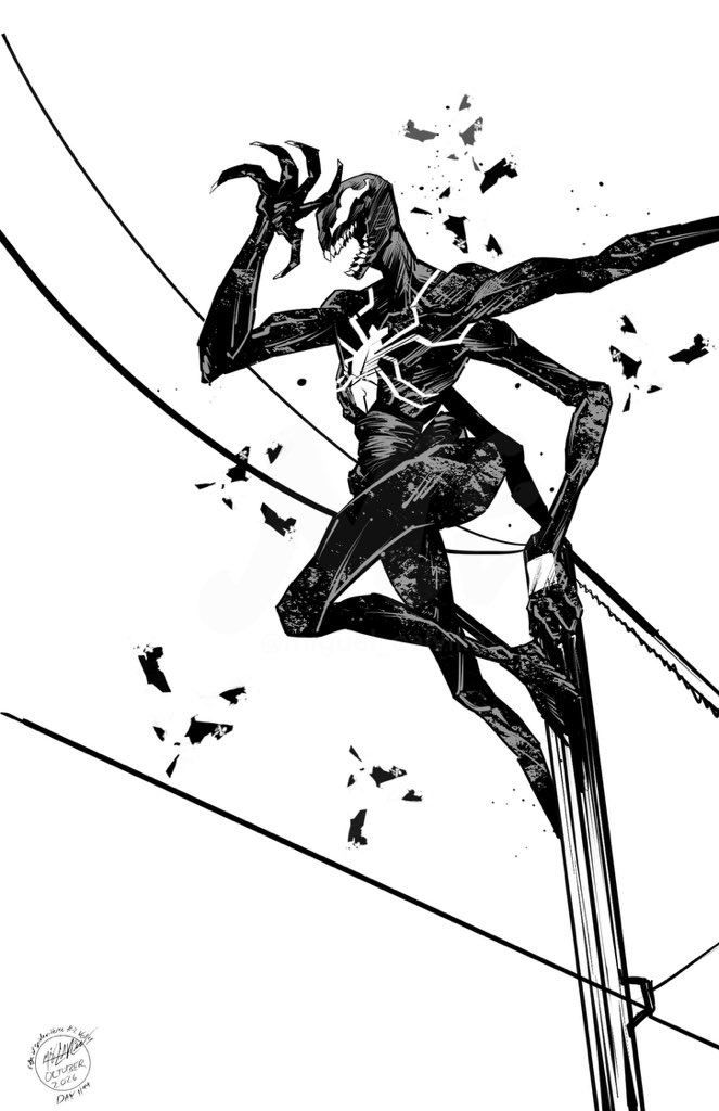 Miguel_CalVilla's tweet photo. Drawing one Spider-Person or Symbiote everyday until Beyond the Spider-Verse comes out    

Day 1194: Spooky-Man - Gluemy Miller (Earth 24563) https://t.co/lofq4yL27k
